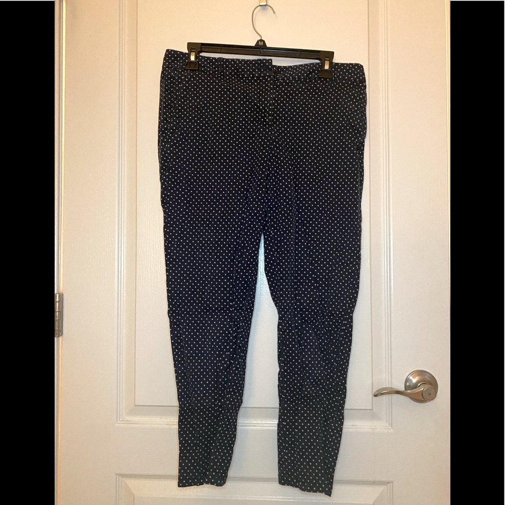 Talbots Polka Dot dark blue pants